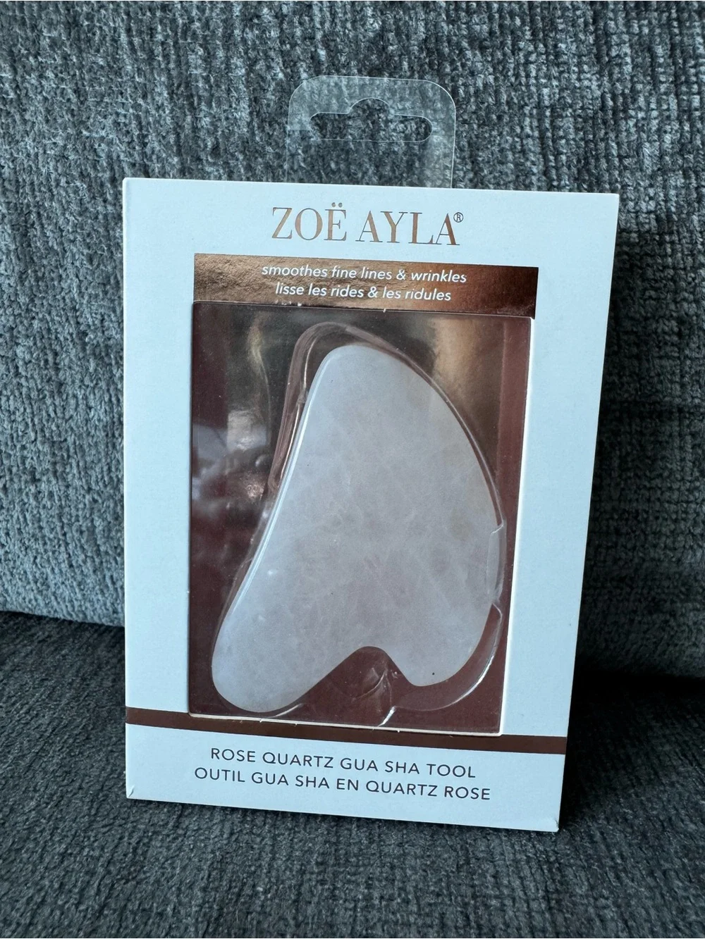 ZOE AYLA Rose Quartz Gua Sha Tool - Pink FINAL SALE